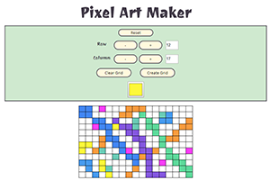 Screenshot of Pixel Art Maker